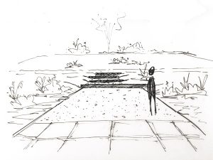 Schizzo di progetto. Giardino privato a Sasso Marconi | Eco Esternocontemporaneo